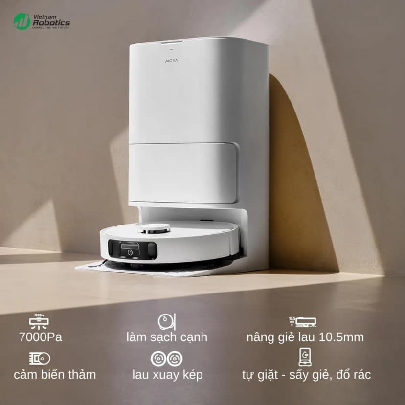 So sánh giá Robot hút bụi lau nhà Mova E30 Ultra - Tìm sản phẩm giá rẻ nhất - Ảnh 2