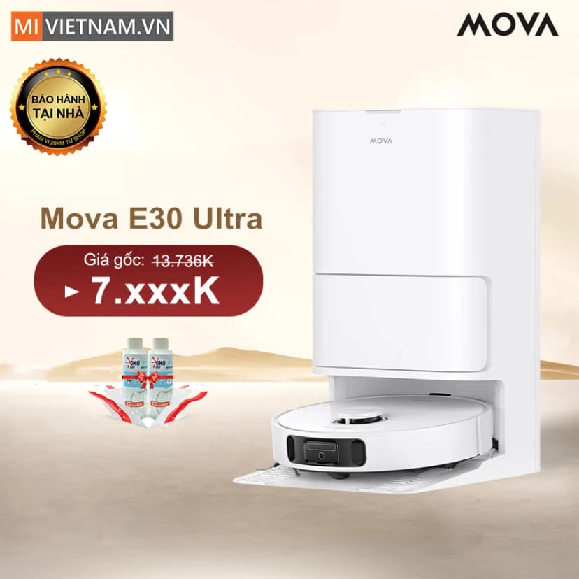 So sánh giá Robot hút bụi lau nhà Mova E30 Ultra - Tìm sản phẩm giá rẻ nhất - Ảnh 6