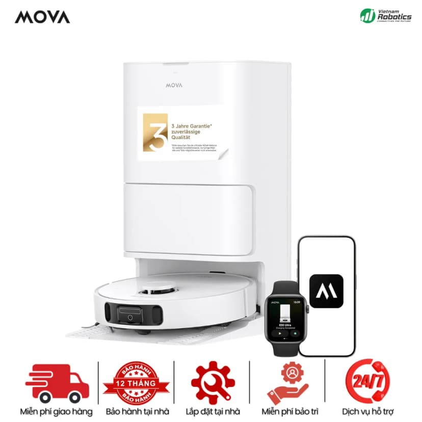 So sánh giá Robot hút bụi lau nhà Mova E30 Ultra - Tìm sản phẩm giá rẻ nhất - Ảnh 9