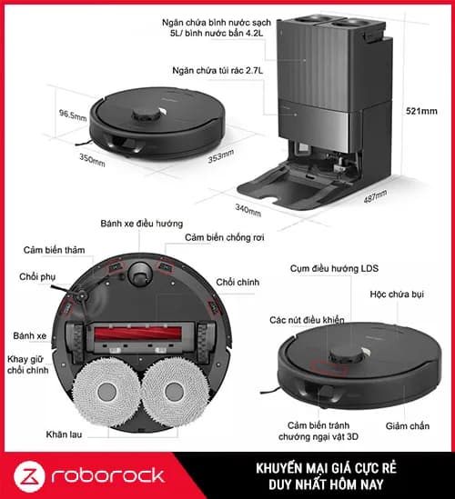 Top 1 so sánh giá Robot hút bụi lau nhà Roborock Q Revo S Pro - Đen - Tìm sản phẩm giá rẻ nhất - Ảnh 16