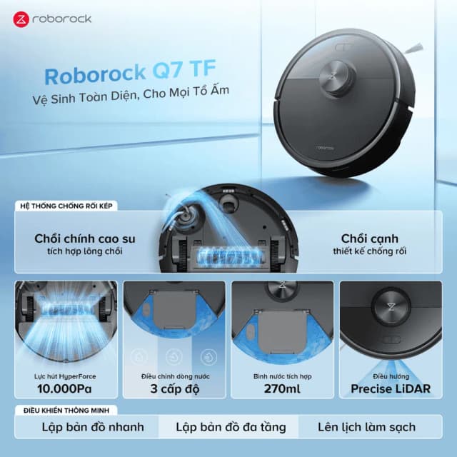 So sánh giá Robot hút bụi lau nhà Roborock Q7 TF rẻ nhất? - Ảnh 7