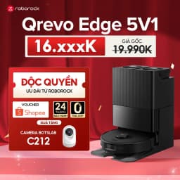 Robot hút bụi lau nhà Roborock Qrevo Edge 2 - Trắng