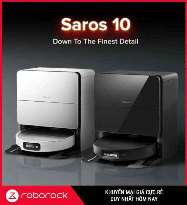 Top 1 so sánh giá Robot hút bụi lau nhà Roborock Saros 20 Sonic Complete - Trắng - Tìm sản phẩm giá rẻ nhất - Ảnh 16