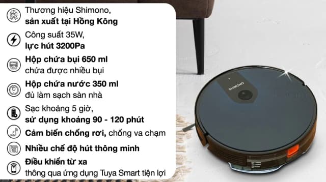 Top 1 so sánh giá Robot hút bụi lau nhà Shimono X6S - Tìm sản phẩm giá rẻ nhất - Ảnh 5