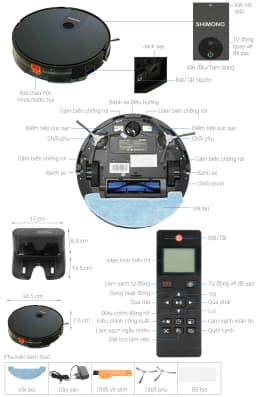 So sánh giá Robot hút bụi lau nhà Shimono X6S - Tìm sản phẩm giá rẻ nhất - Ảnh 8