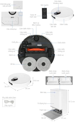 So sánh giá Robot hút bụi lau nhà Xiaomi 5 EU - Tìm sản phẩm giá rẻ nhất - Ảnh 15