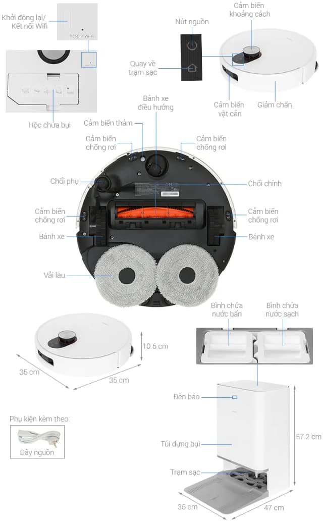 Top 1 so sánh giá Robot hút bụi lau nhà Xiaomi 5 EU - Tìm sản phẩm giá rẻ nhất - Ảnh 15