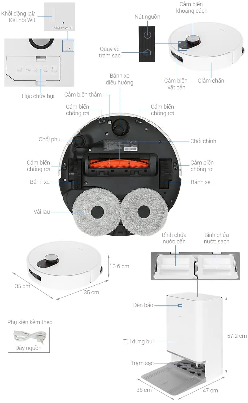 So sánh giá Robot hút bụi lau nhà Xiaomi 5 EU - Tìm sản phẩm giá rẻ nhất - Ảnh 15