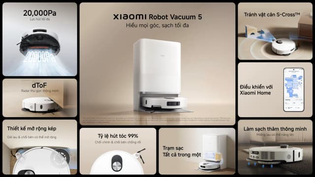 Top 1 so sánh giá Robot hút bụi lau nhà Xiaomi 5 EU - Tìm sản phẩm giá rẻ nhất - Ảnh 18