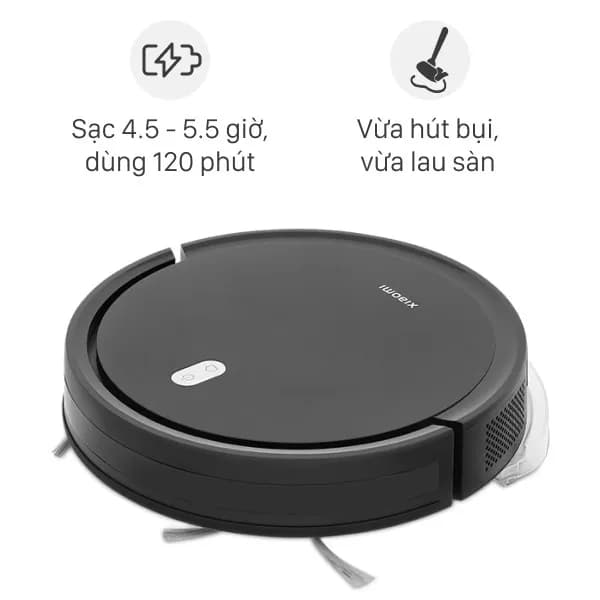 So sánh giá Robot hút bụi lau nhà Xiaomi Vacuum E5 - Đen - Tìm sản phẩm giá rẻ nhất - Ảnh 2