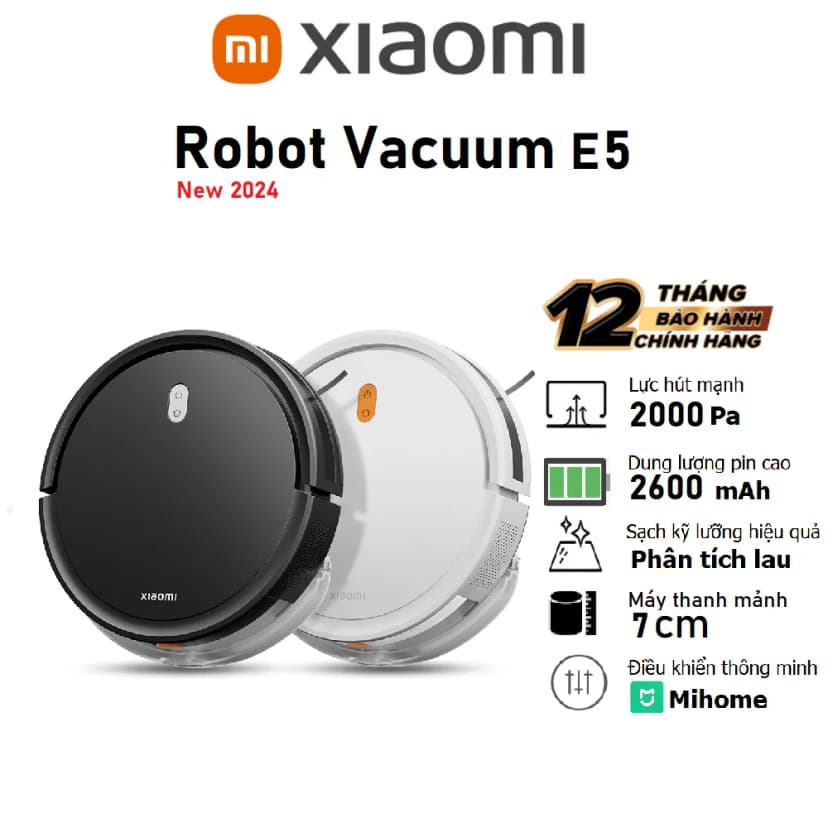 So sánh giá Robot hút bụi lau nhà Xiaomi Vacuum E5 - Đen - Tìm sản phẩm giá rẻ nhất - Ảnh 16