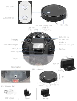 So sánh giá Robot hút bụi lau nhà Xiaomi Vacuum E5 - Đen - Tìm sản phẩm giá rẻ nhất - Ảnh 9
