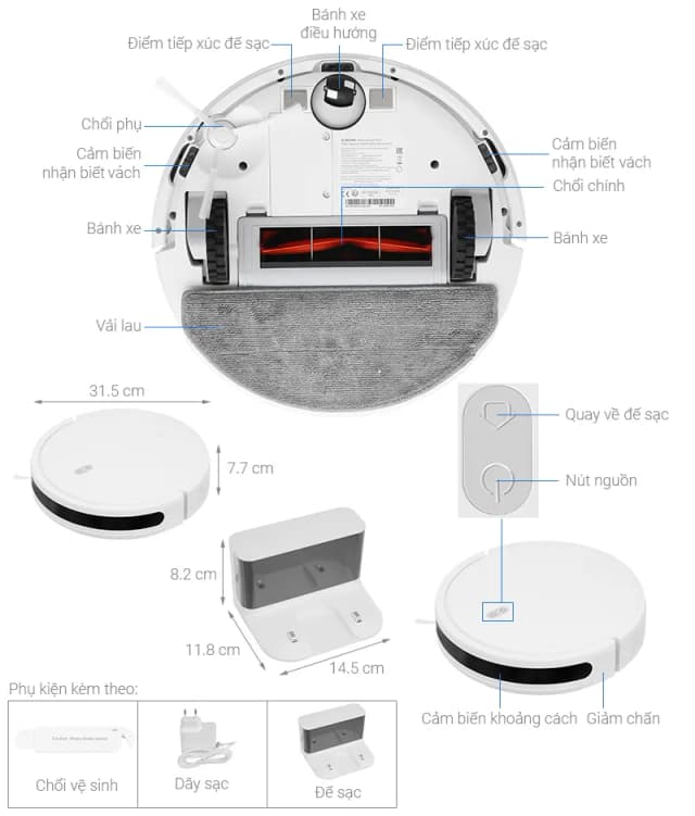 Top 1 so sánh giá Robot hút bụi lau nhà Xiaomi H50 EU BHR08GUEU - Tìm sản phẩm giá rẻ nhất - Ảnh 94