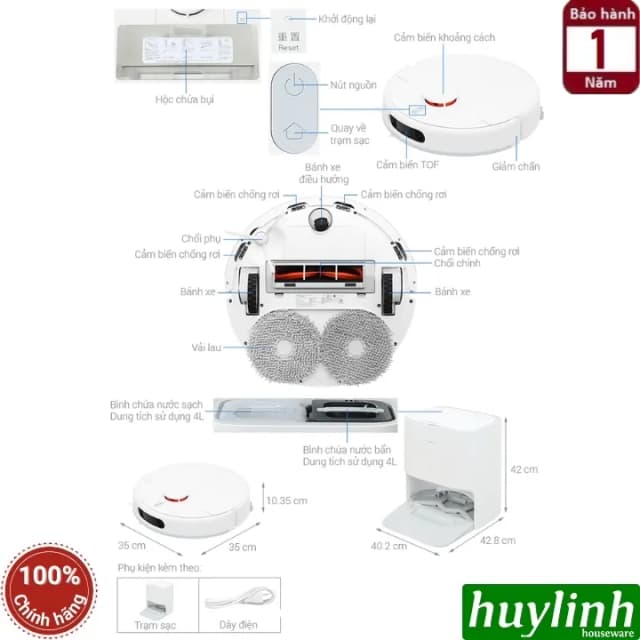 Top 1 so sánh giá Robot hút bụi lau nhà Xiaomi H50 EU BHR08GUEU - Tìm sản phẩm giá rẻ nhất - Ảnh 97