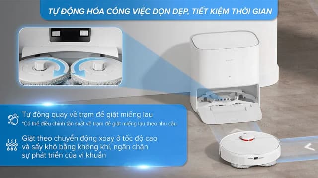 Top 1 so sánh giá Robot hút bụi lau nhà Xiaomi H50 Pro EU BHR089NEU - Tìm sản phẩm giá rẻ nhất - Ảnh 27