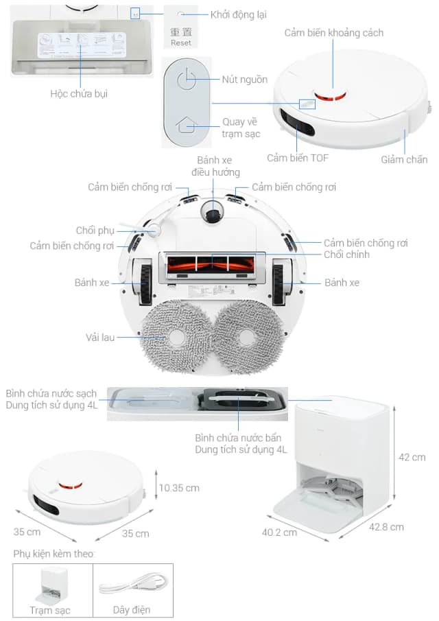 Top 1 so sánh giá Robot hút bụi lau nhà Xiaomi H50 Pro EU BHR089NEU - Tìm sản phẩm giá rẻ nhất - Ảnh 62