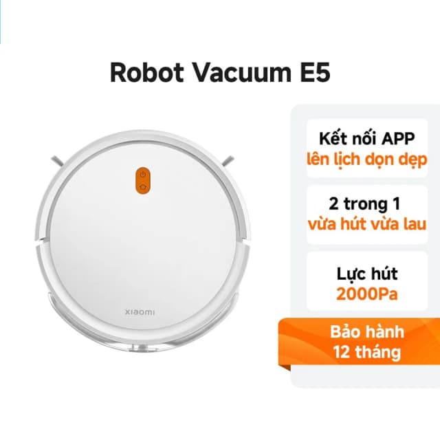 So sánh giá Robot hút bụi lau nhà Xiaomi Vacuum E5 - Trắng rẻ nhất? - Ảnh 4