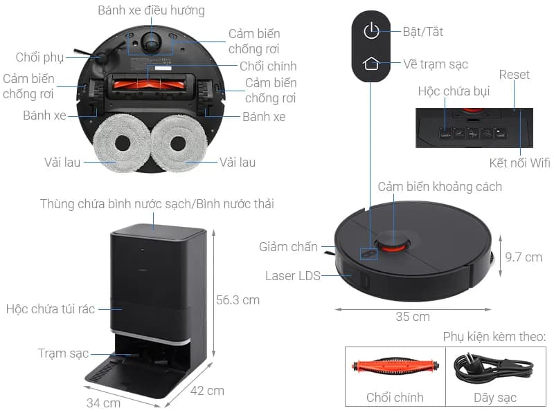 So sánh giá Robot hút bụi lau nhà Xiaomi X20 Max - Tìm sản phẩm giá rẻ nhất - Ảnh 6