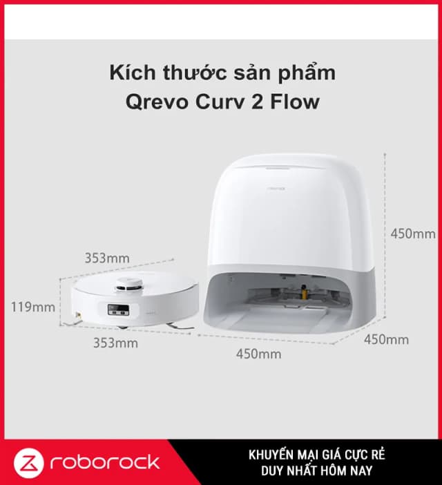 Top 1 so sánh giá Robot hút bụi Roborock Qrevo Curv 2 Flow - Tìm sản phẩm giá rẻ nhất - Ảnh 19