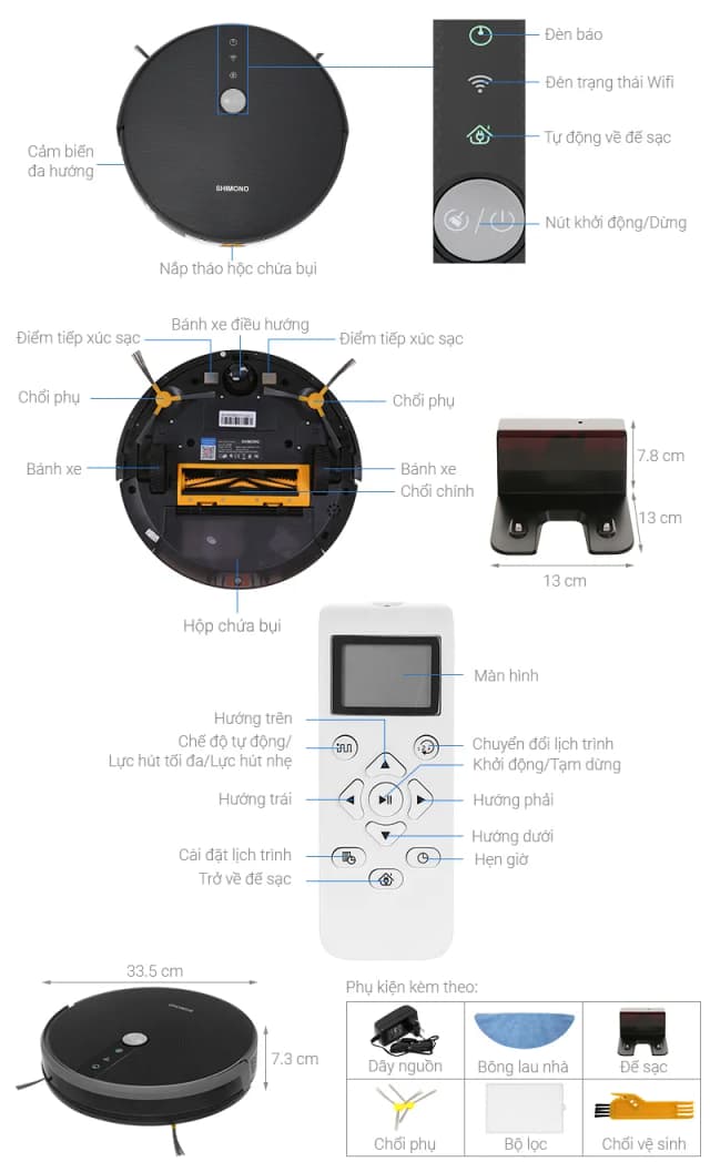 Top 1 so sánh giá Robot hút bụi lau nhà Shimono RS38B - Tìm sản phẩm giá rẻ nhất - Ảnh 7