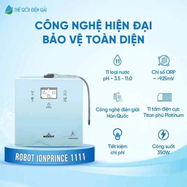 Top 1 so sánh giá Máy lọc nước điện giải ion kiềm ROBOT IonPrince 37X 3 tấm điện cực - Tìm sản phẩm giá rẻ nhất - Ảnh 48
