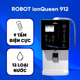 Máy lọc nước điện giải ion kiềm nóng nguội lạnh ROBOT IonQueen 912X 9 tấm điện cực