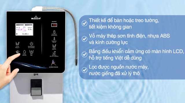 Top 1 so sánh giá Máy lọc nước điện giải ion kiềm nóng nguội lạnh ROBOT IonQueen 912X 9 tấm điện cực - Tìm sản phẩm giá rẻ nhất - Ảnh 11