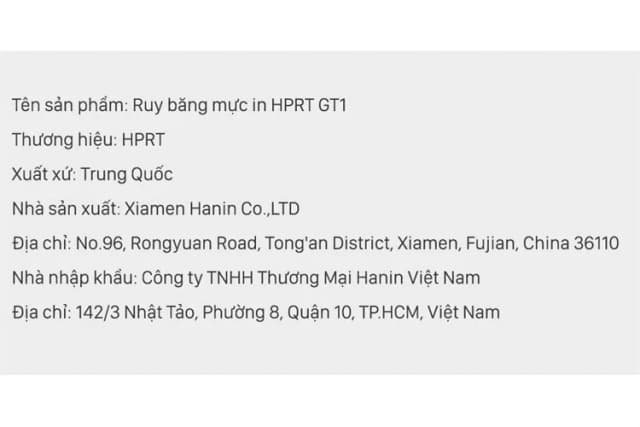 Top 1 so sánh giá Ruy băng mực in HPRT GT1 (dành cho máy in nhiệt HPRT GT1) - Tìm sản phẩm giá rẻ nhất - Ảnh 5