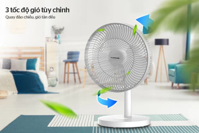 So sánh giá Quạt sạc điện Sunhouse 3 cánh SHD7115 15W rẻ nhất? - Ảnh 9