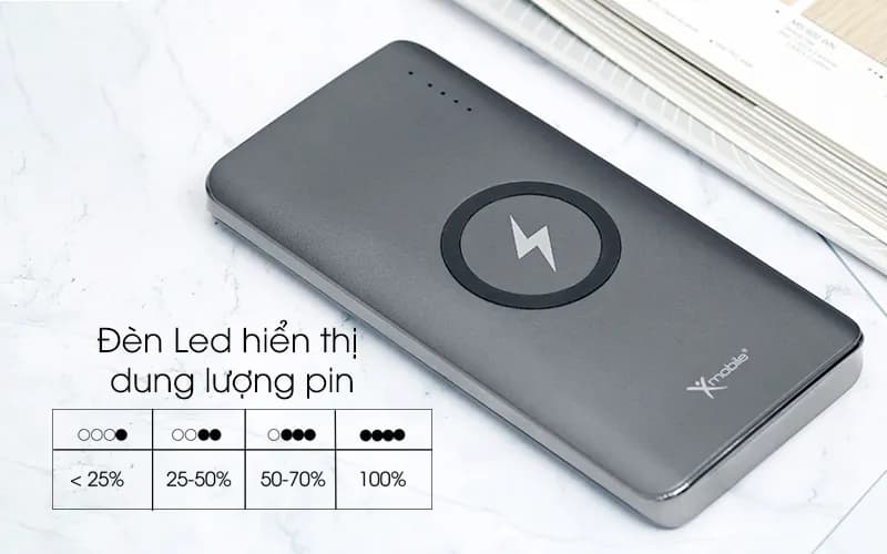 So sánh giá Pin sạc dự phòng Polymer 10.000mAh không dây Type C PD QC3.0 18W Xmobile P66D - Tìm sản phẩm giá rẻ nhất - Ảnh 3