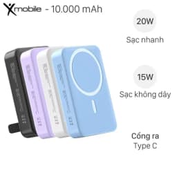So sánh giá Pin sạc dự phòng Polymer 10.000mAh không dây Type C PD QC3.0 18W Xmobile P66D - Tìm sản phẩm giá rẻ nhất - Ảnh 4