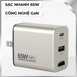 Sạc nhanh 2 cổng USB Type-C GaN 65W MicroPack MWC-265H - Giá rẻ nhất hôm nay - Ảnh 1