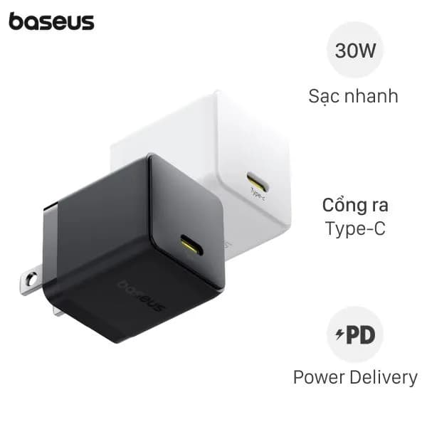 Sạc nhanh Type-C PD 30W Baseus Palm CCZC30CS - Giá rẻ nhất hôm nay - Ảnh 1