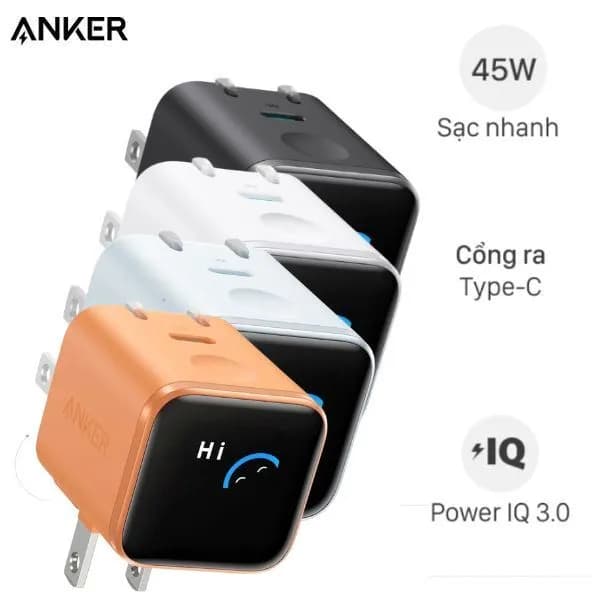 Sạc nhanh Type-C IQ3 45W Anker Nano A121D - Giá rẻ nhất hôm nay - Ảnh 1