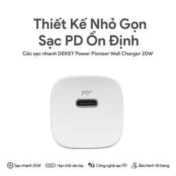 Sạc nhanh Type-C PD 20W Dekey Power Pioneer A2366 - Trắng - Giá rẻ nhất hôm nay - Ảnh 4