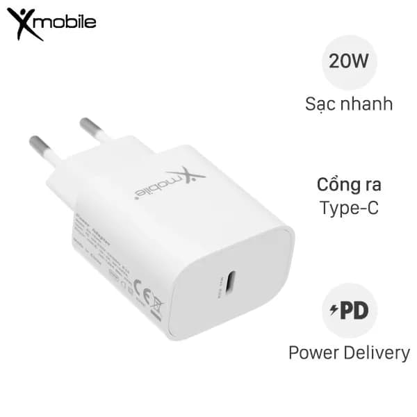 Sạc nhanh Type-C PD 20W Xmobile CS-TC041 - Ảnh 13