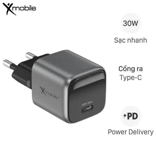 Sạc nhanh Type-C PD GaN 30W Xmobile DC06 - Ảnh 14