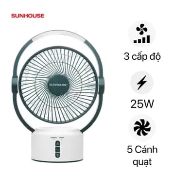 So sánh giá Quạt sạc điện Sunhouse 5 cánh SHD7116 25W rẻ nhất? - Ảnh 11