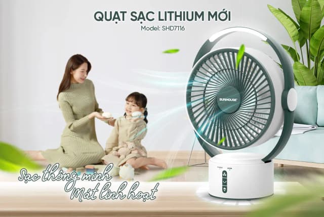 So sánh giá Quạt sạc điện Sunhouse 5 cánh SHD7116 25W rẻ nhất? - Ảnh 16