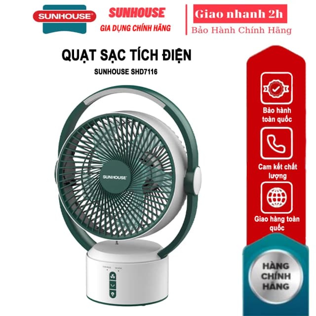 So sánh giá Quạt sạc điện Sunhouse 5 cánh SHD7116 25W rẻ nhất? - Ảnh 17