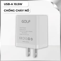 Sạc USB-A 10.5W GOLF GF-U11 - Giá rẻ nhất hôm nay - Ảnh 1