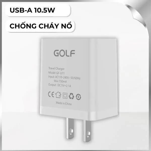 Sạc USB-A 10.5W GOLF GF-U11 - Ảnh 19