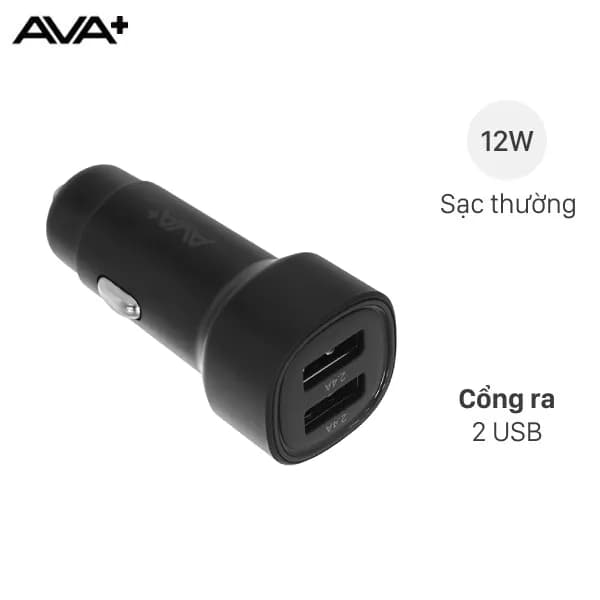 Sạc xe hơi 2 cổng USB 12W AVA+ SN-613 - Ảnh 11