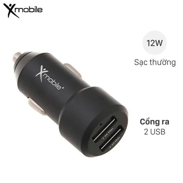 Sạc xe hơi 2 cổng USB 12W Xmobile SN-177 - Ảnh 9