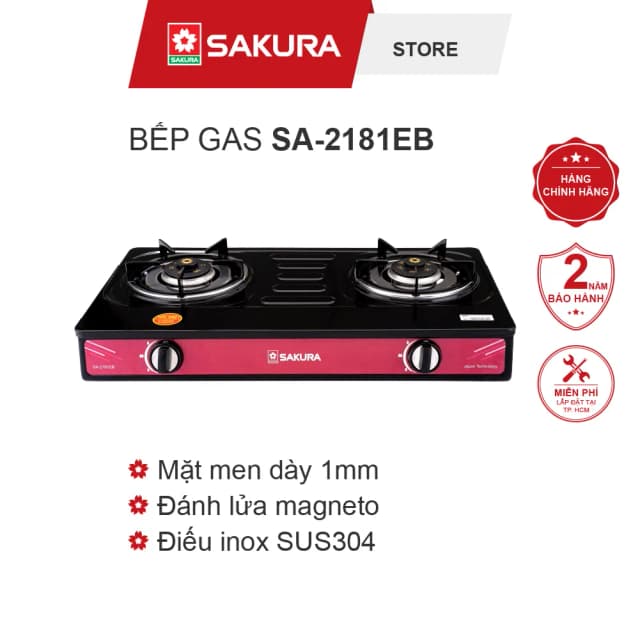 So sánh giá Bếp ga đôi Sakura SA-2181EB rẻ nhất? - Ảnh 7