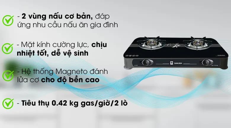 So sánh giá Bếp ga đôi Sakura SA-650G - Tìm sản phẩm giá rẻ nhất - Ảnh 7