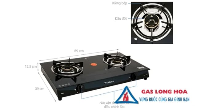 So sánh giá Bếp ga đôi Sakura SA-695SG rẻ nhất? - Ảnh 8