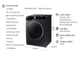 Máy giặt Samsung AI Inverter 9kg WW90TP44DSB/SV - Giá rẻ nhất hôm nay - Ảnh 16