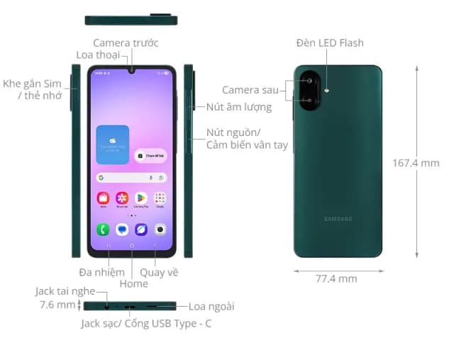 Điện thoại Samsung Galaxy A07 4GB/64GB - 10