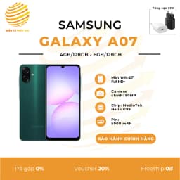 Điện thoại Samsung Galaxy A07 5G 6GB/128GB - Giá rẻ nhất hôm nay - Ảnh 1